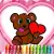 Animals Valentine Coloring